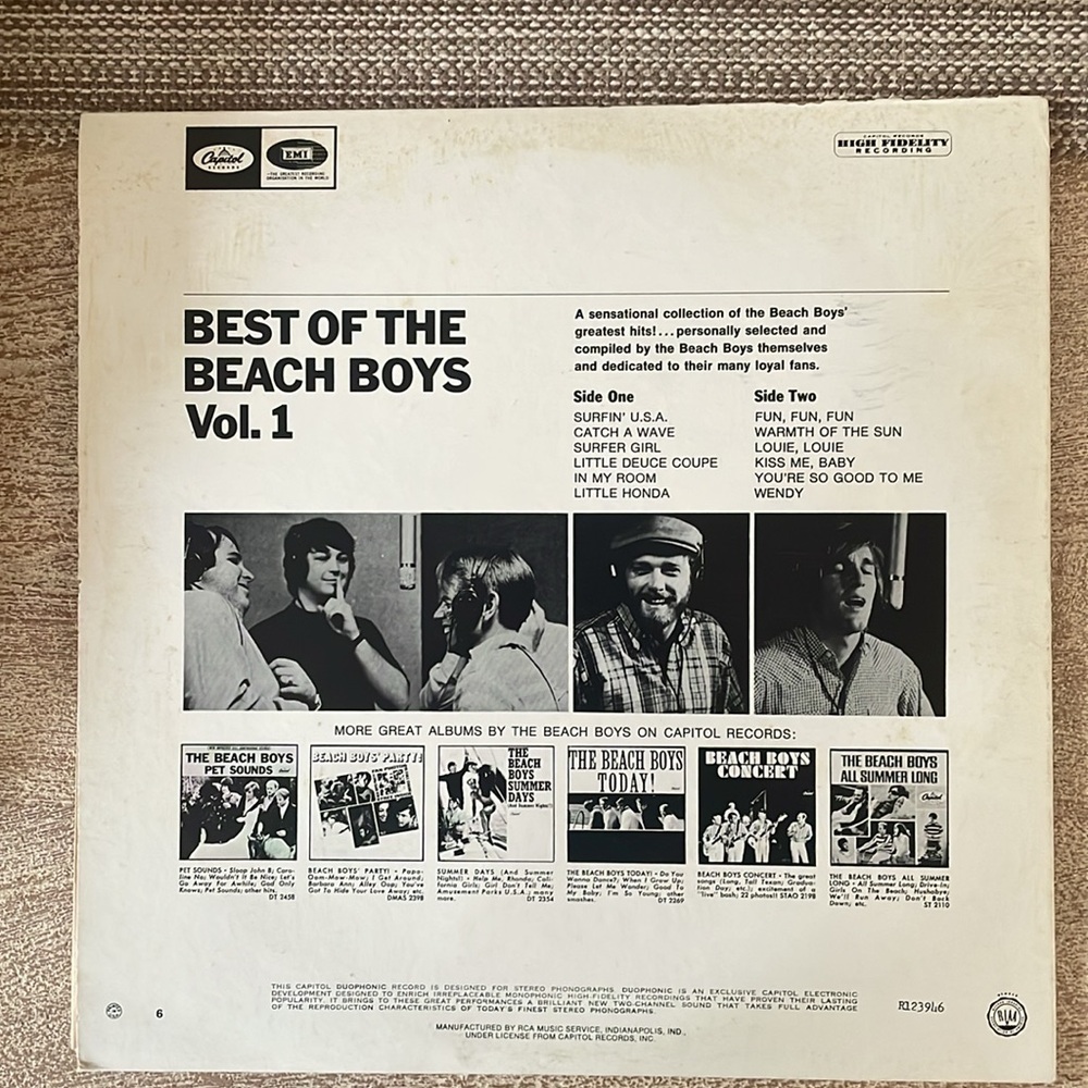 Best of Beach Boys vol 1 - Picture 2 of 13